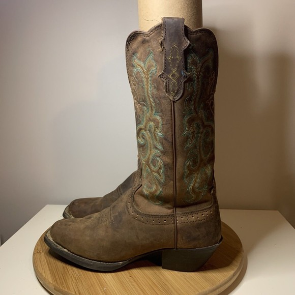 Justin Boots Shoes Justin Square Toe Western Boots Womens 65 B